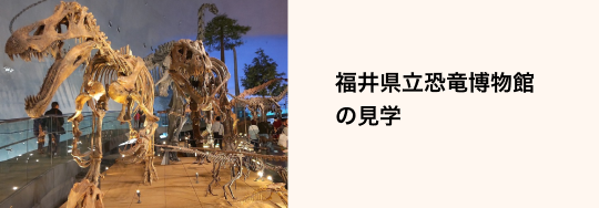 福井県立恐竜博物館の見学